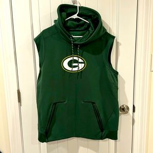 Green Bay Packers on field apparel dry fit sleeveless hoodie